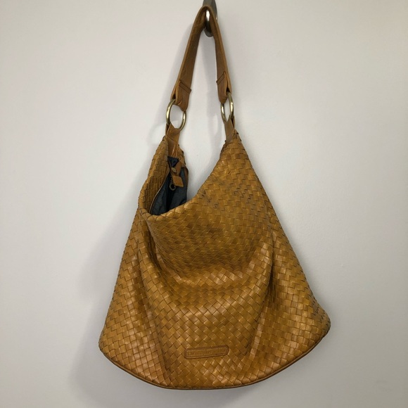 christopher kon woven leather handbags